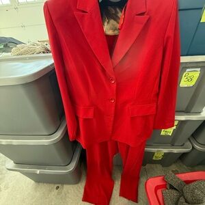 Red Blazer and Pants Suit p28